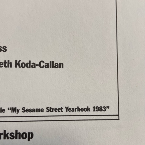 1983 Sesame Street story book and child memory book - Picture 10 of 10